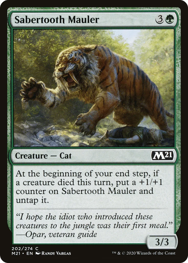 Sabertooth Mauler · Core Set 2021