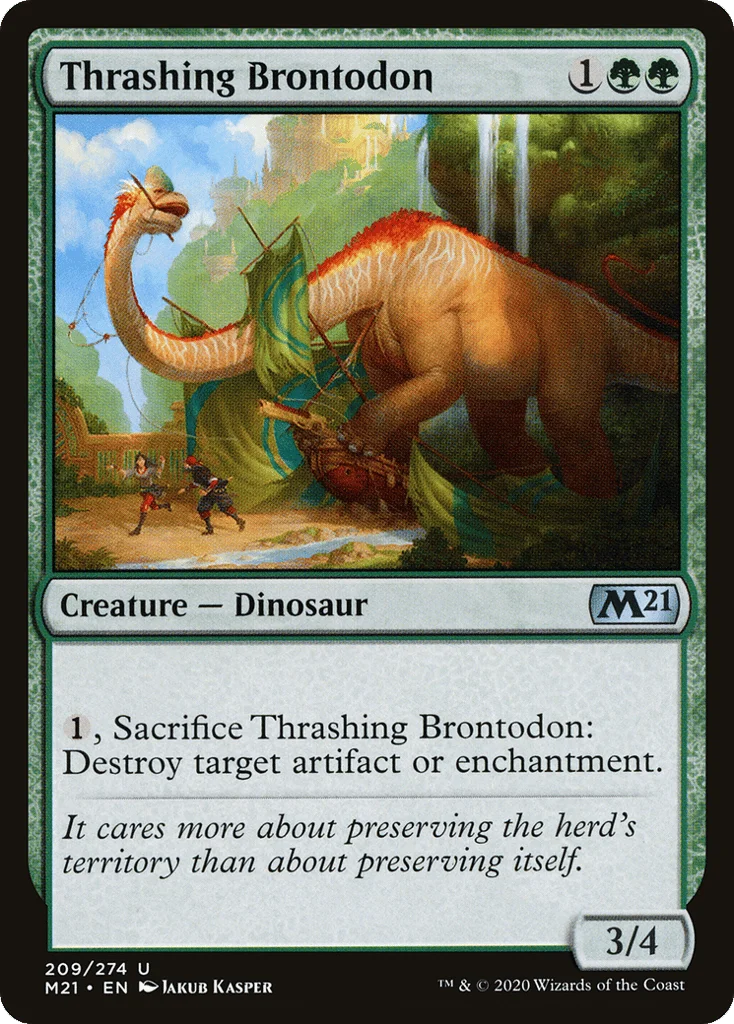Thrashing Brontodon · Core Set 2021