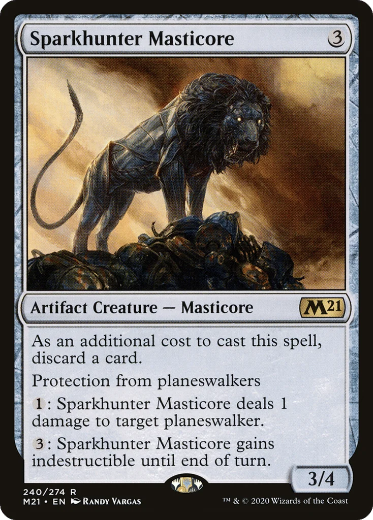 Sparkhunter Masticore · Core Set 2021