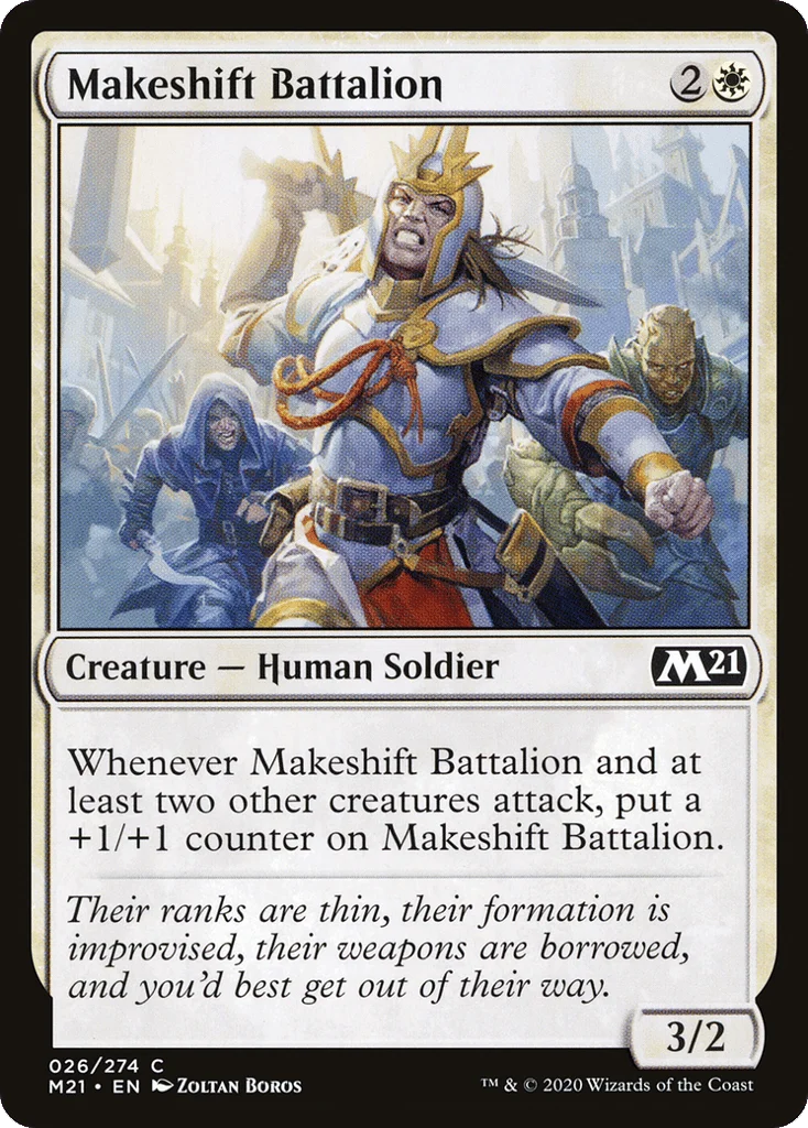 Makeshift Battalion · Core Set 2021