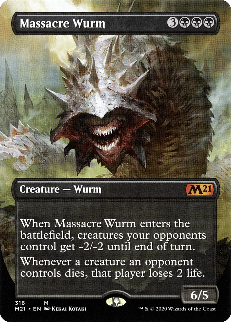 Massacre Wurm · Core Set 2021