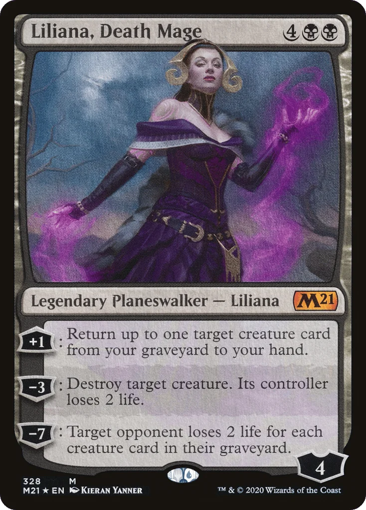 Liliana, Death Mage · Core Set 2021