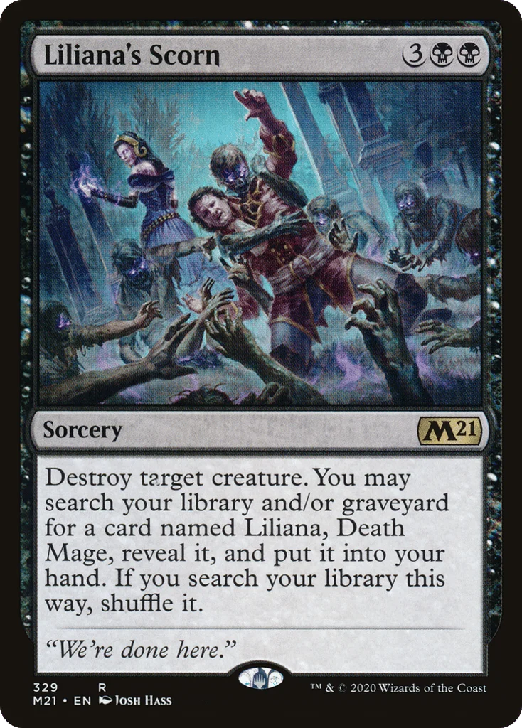 Liliana's Scorn · Core Set 2021