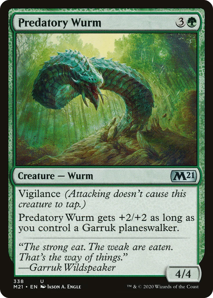 Predatory Wurm · Core Set 2021