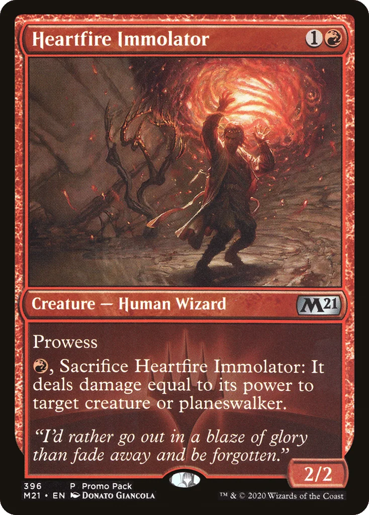 Heartfire Immolator · Core Set 2021