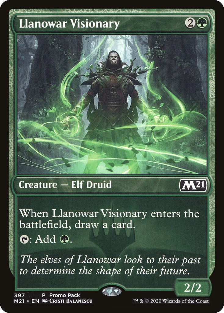 Llanowar Visionary · Core Set 2021