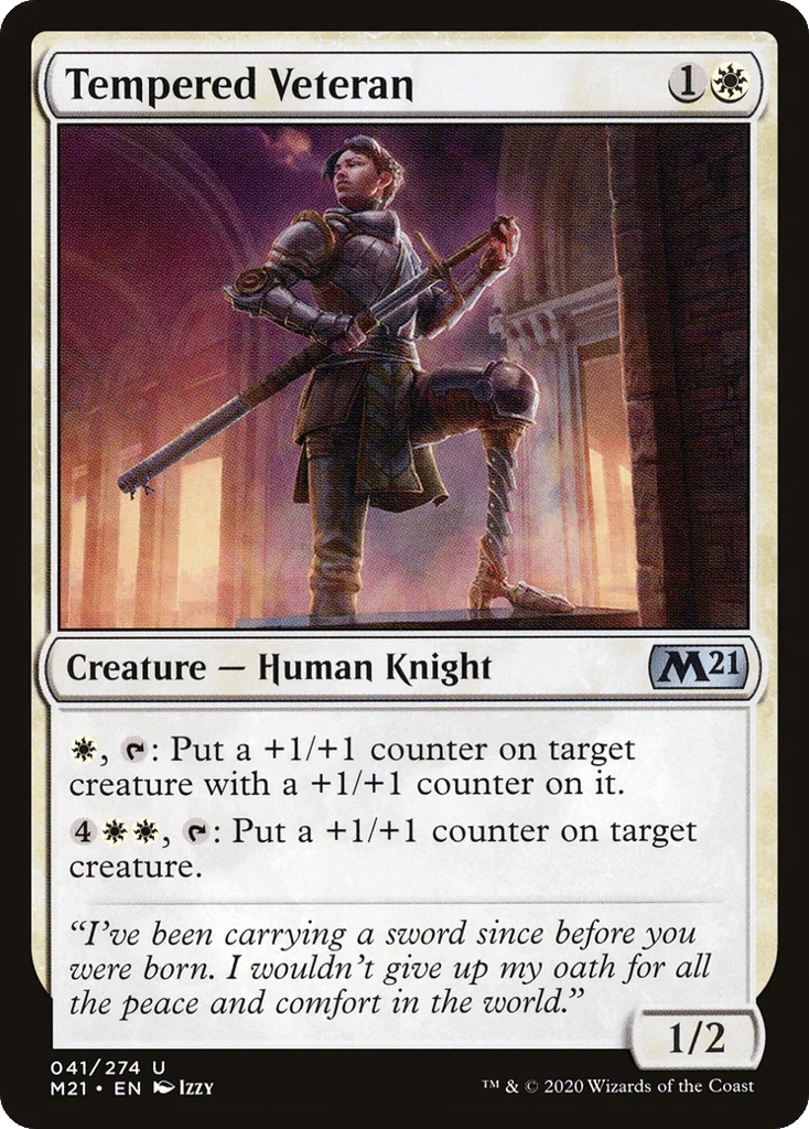 Tempered Veteran · Core Set 2021