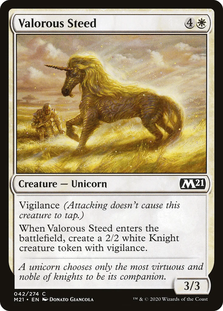 Valorous Steed · Core Set 2021
