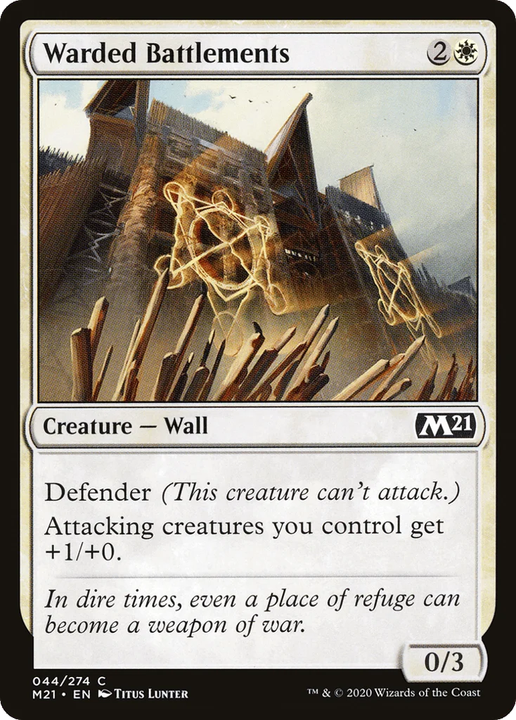 Warded Battlements · Core Set 2021