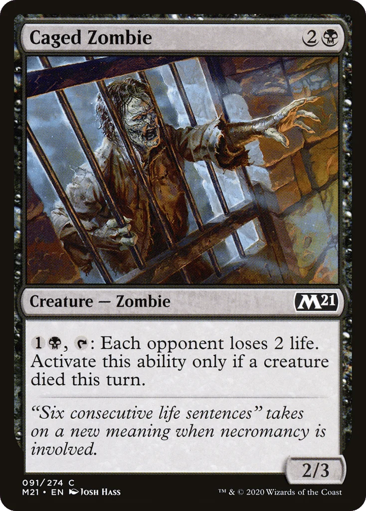 Caged Zombie · Core Set 2021