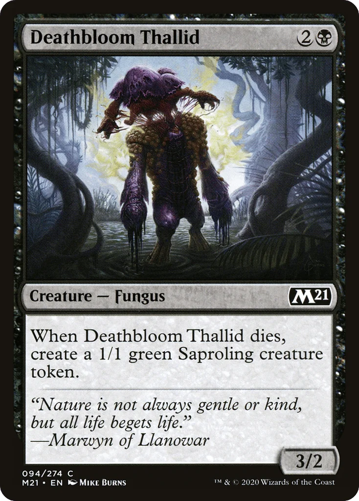 Deathbloom Thallid · Core Set 2021