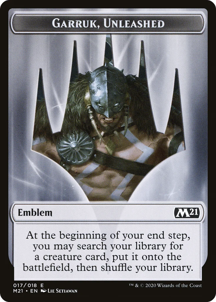 Garruk, Unleashed Emblem · Core Set 2021