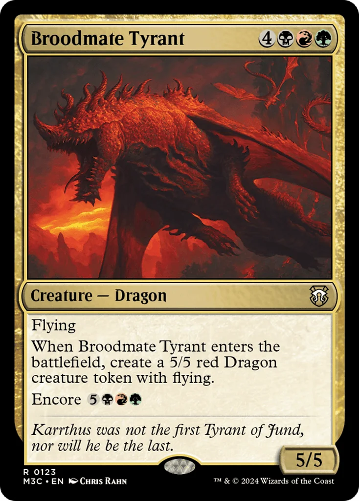 Broodmate Tyrant · Modern Horizons 3 Commander