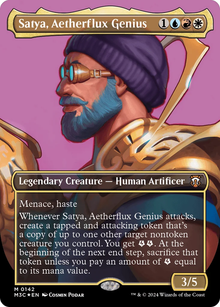 Satya, Aetherflux Genius · Modern Horizons 3 Commander
