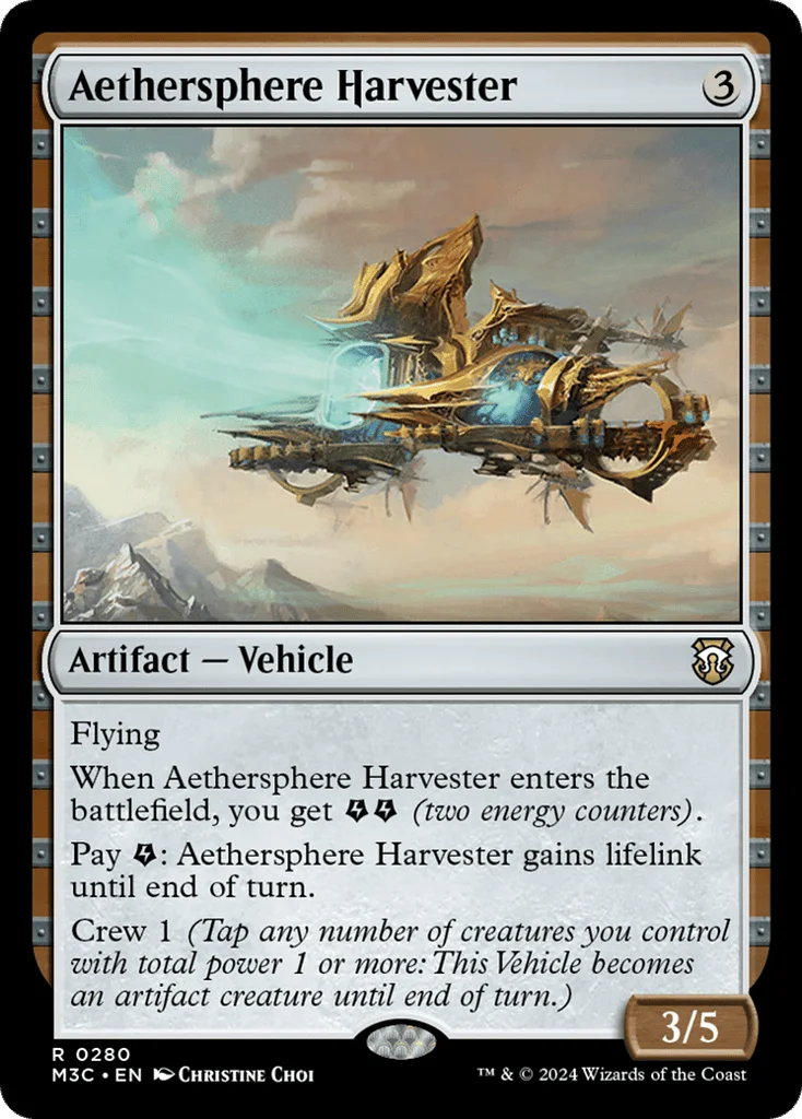 Aethersphere Harvester · Modern Horizons 3 Commander