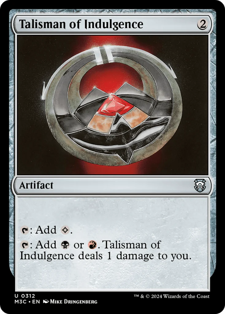 Talisman of Indulgence · Modern Horizons 3 Commander