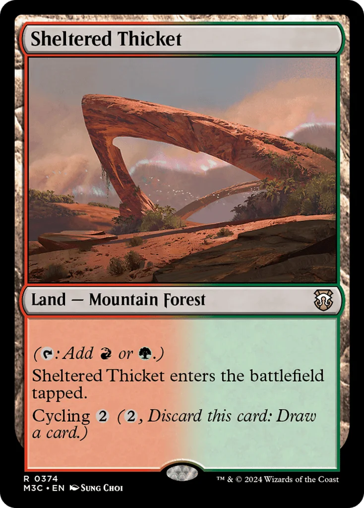 Sheltered Thicket · Modern Horizons 3 Commander