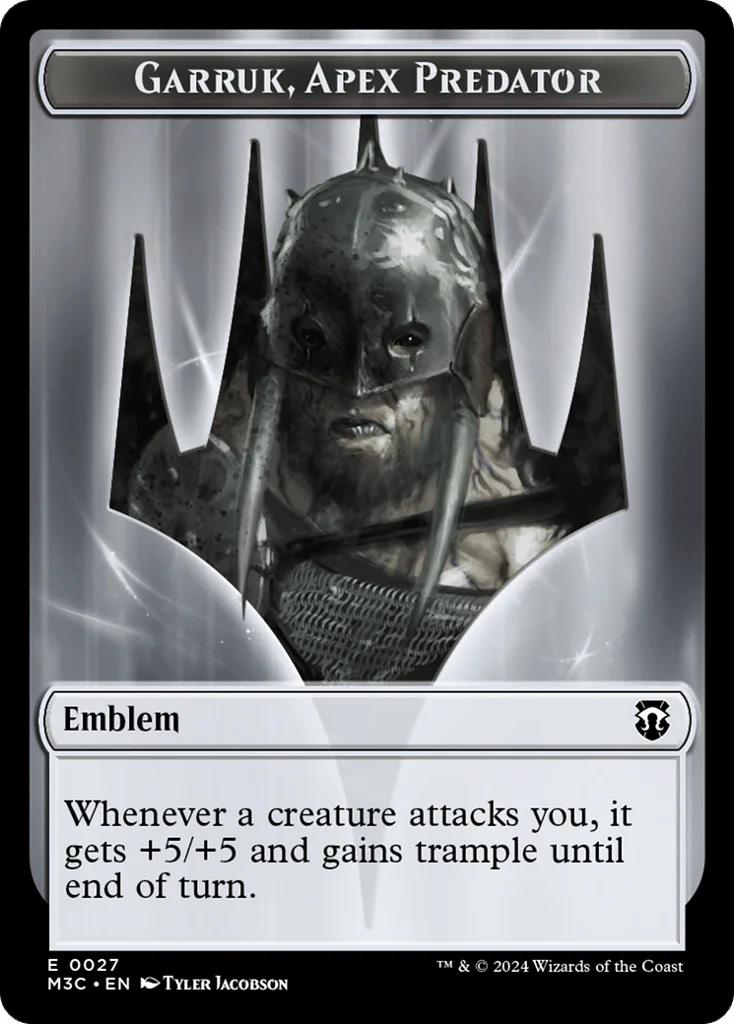 Garruk, Apex Predator Emblem · Modern Horizons 3 Commander