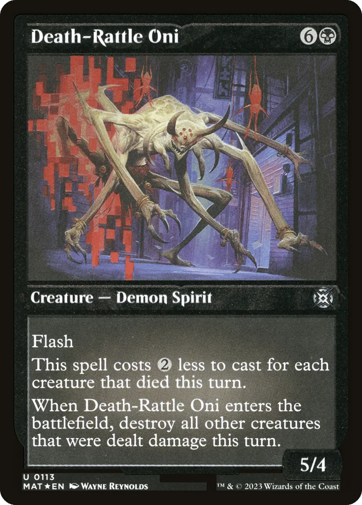 Death-Rattle Oni · March of the Machine: The Aftermath