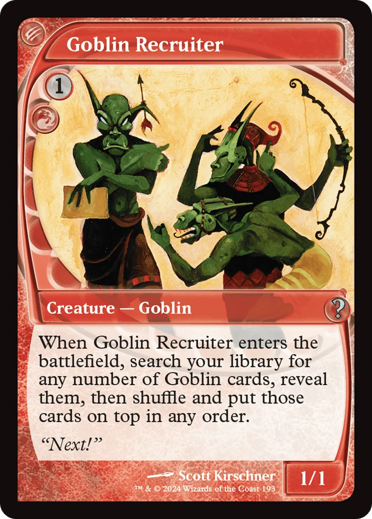 Goblin Recruiter · Mystery Booster 2