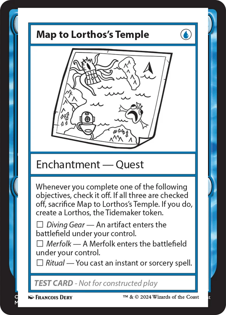 Map to Lorthos's Temple · Mystery Booster 2