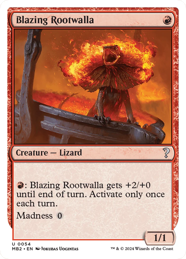Blazing Rootwalla · Mystery Booster 2