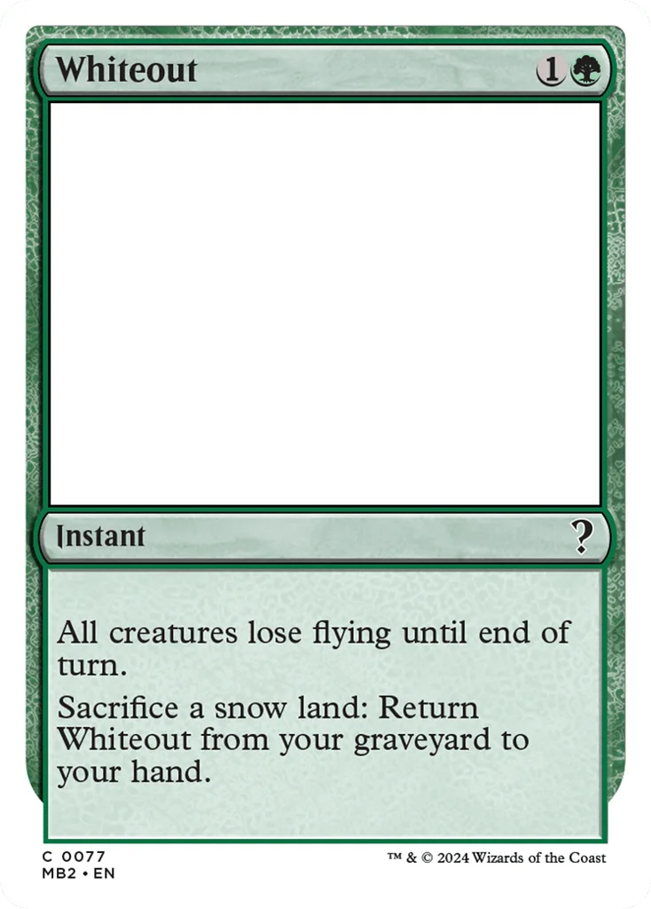 Whiteout · Mystery Booster 2