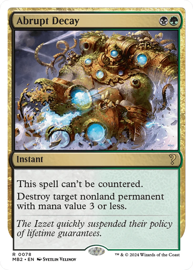 Abrupt Decay · Mystery Booster 2