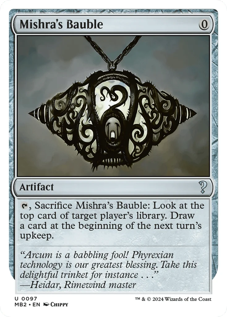 Mishra's Bauble · Mystery Booster 2