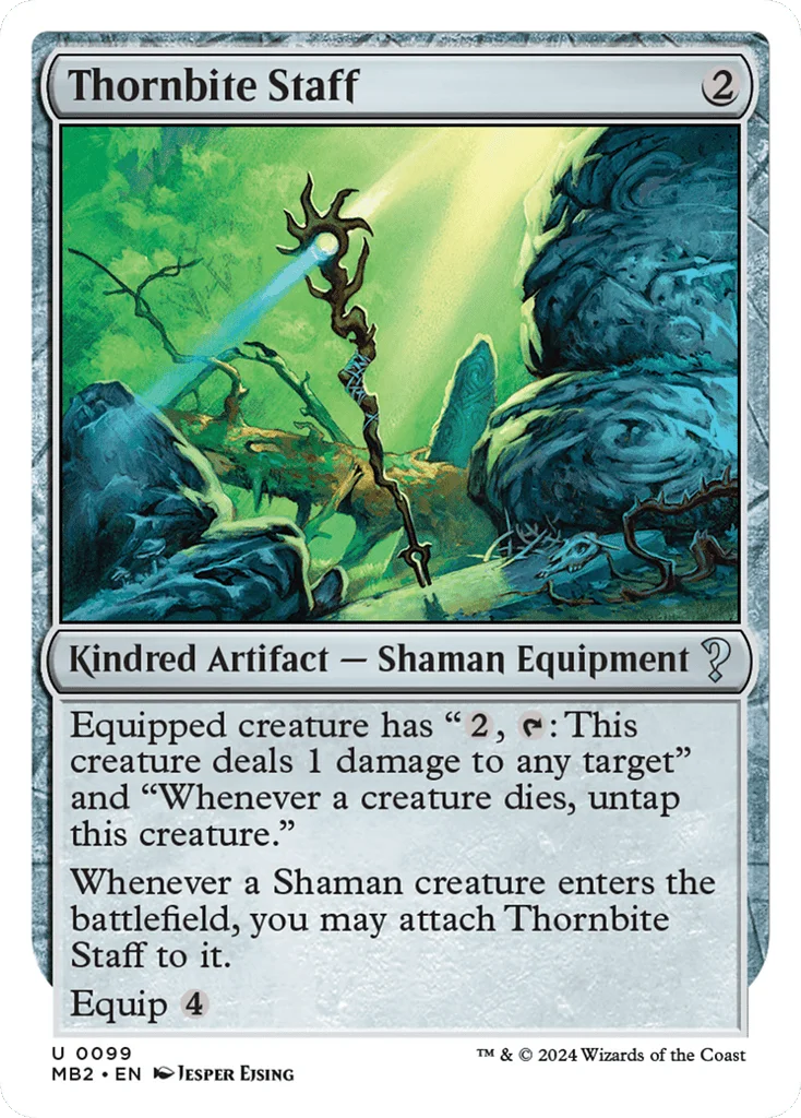 Thornbite Staff · Mystery Booster 2
