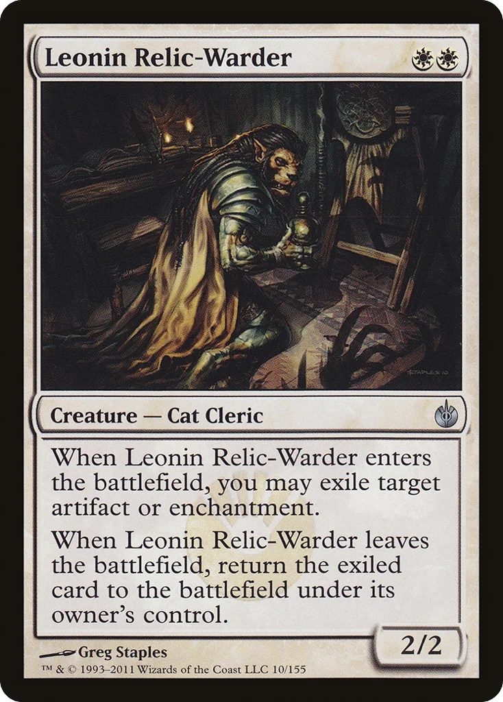 Leonin Relic-Warder · Mirrodin Besieged