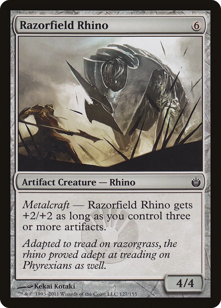 Razorfield Rhino · Mirrodin Besieged