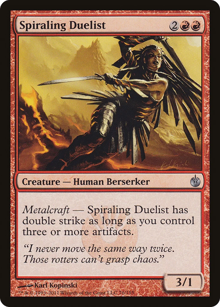Spiraling Duelist · Mirrodin Besieged
