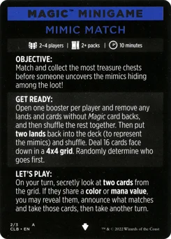 Mimic Match // Mimic Match (cont'd)