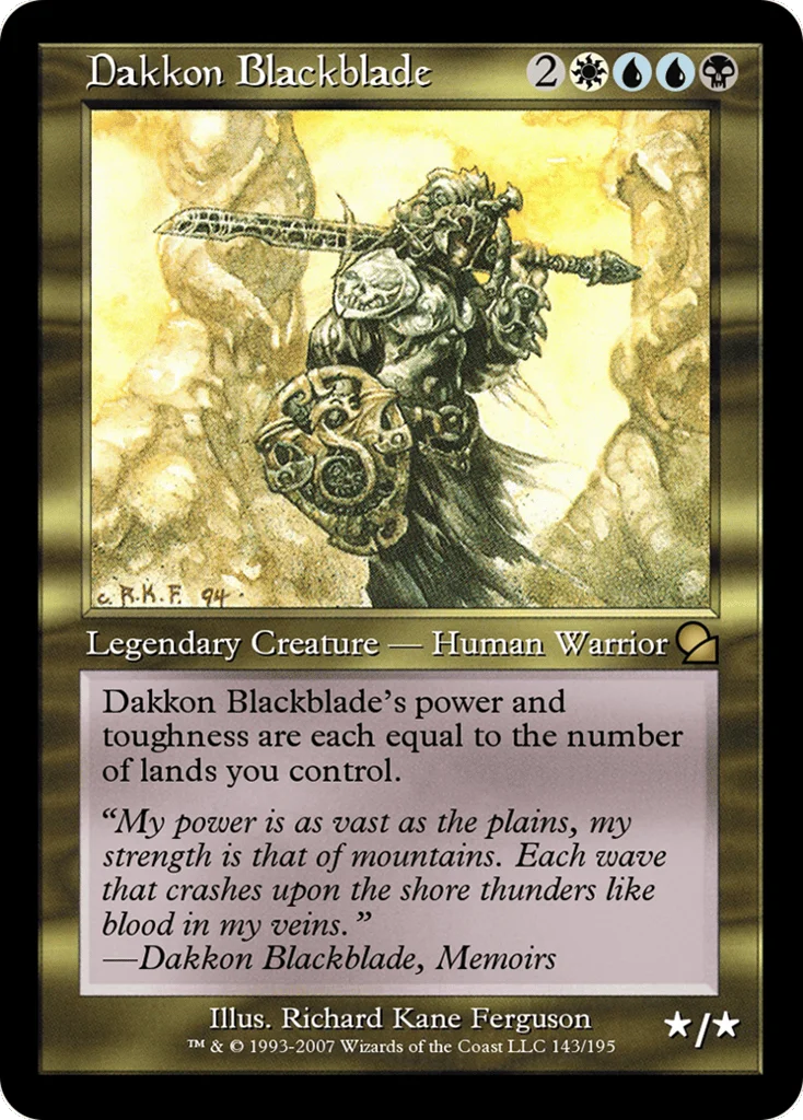 Dakkon Blackblade · Masters Edition