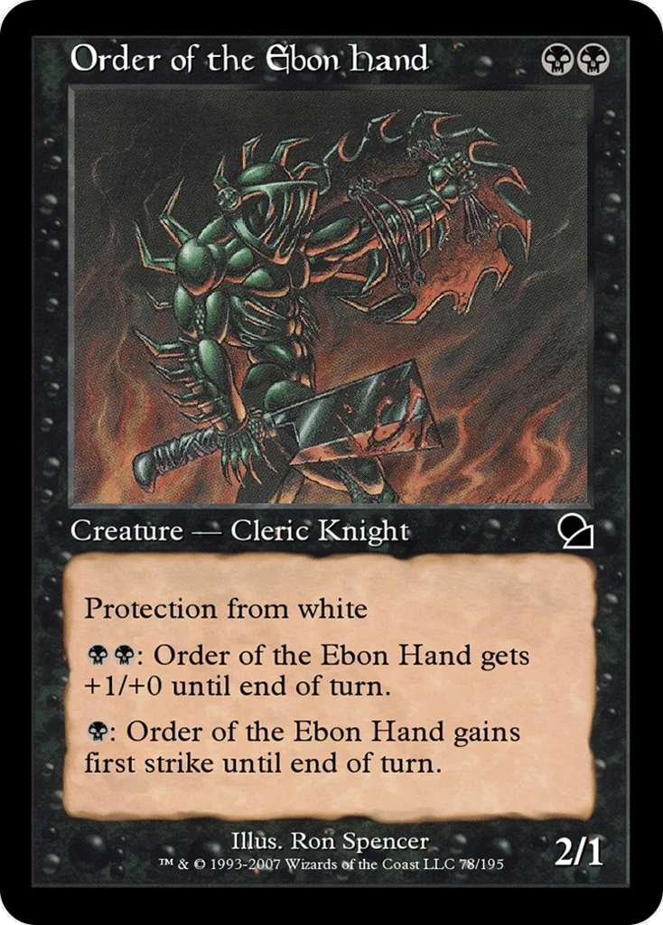 Order of the Ebon Hand · Masters Edition