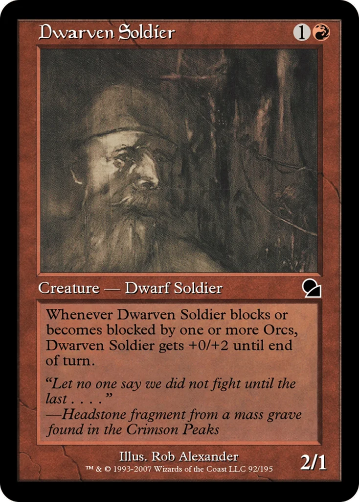 Dwarven Soldier · Masters Edition