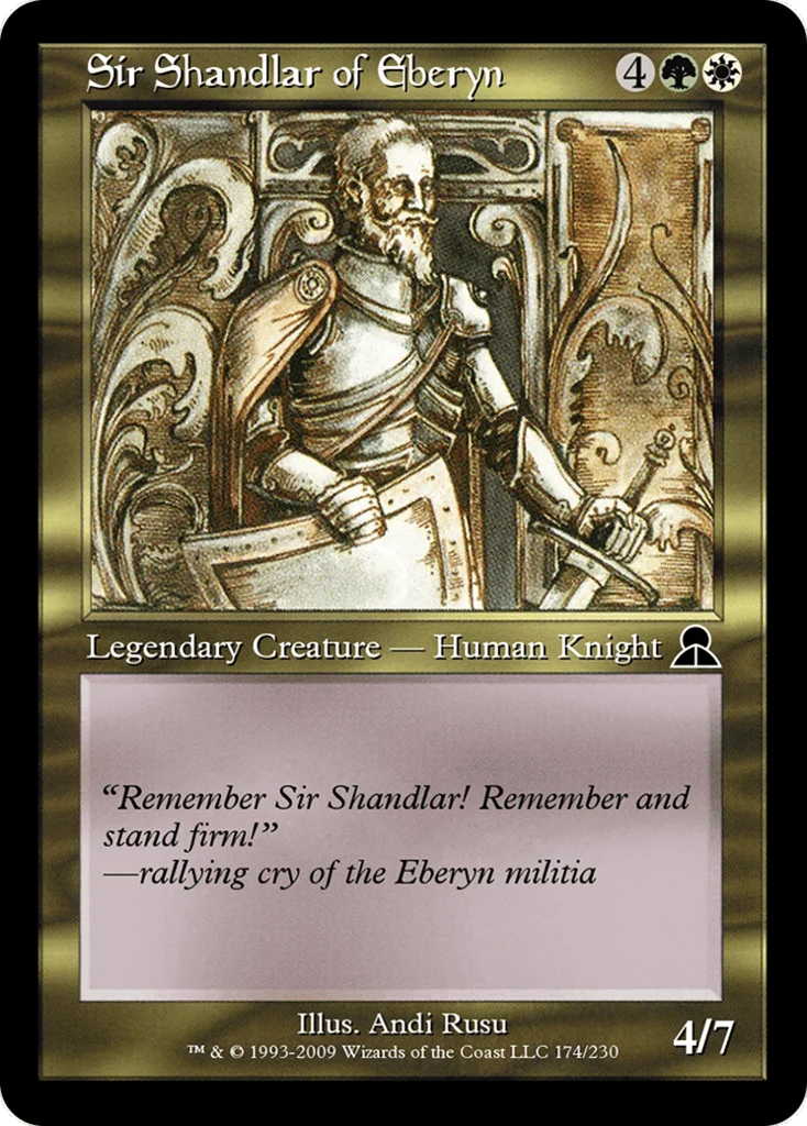 Sir Shandlar of Eberyn · Masters Edition III