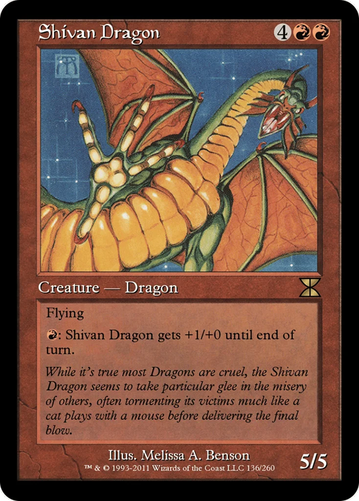 Shivan Dragon · Masters Edition IV