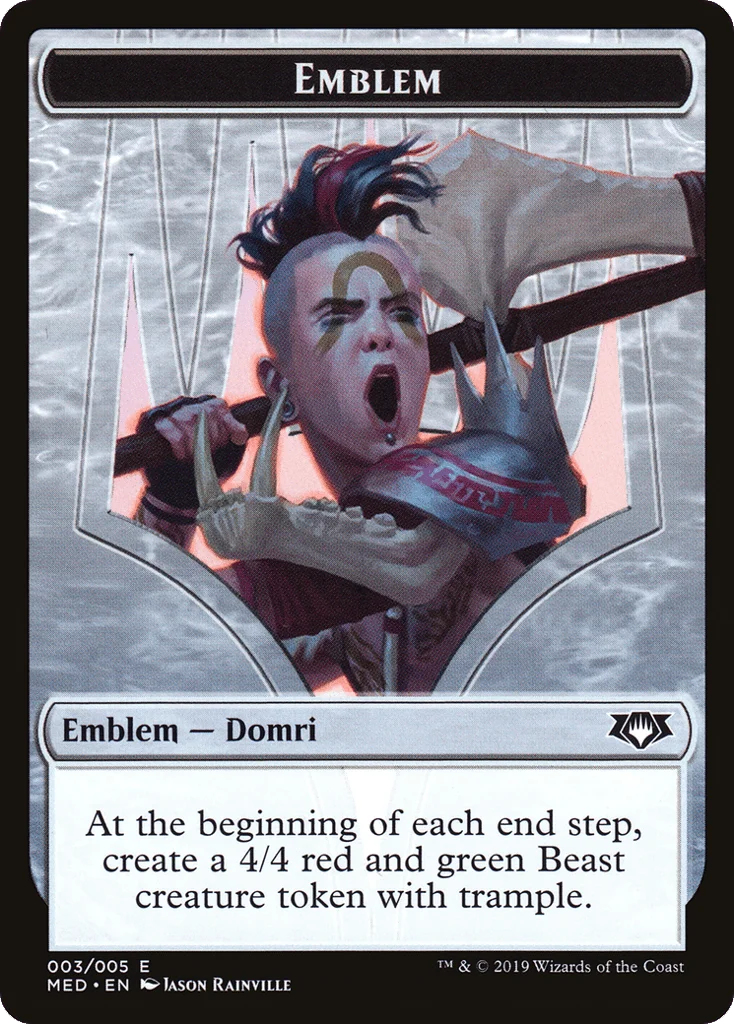 Domri, Chaos Bringer Emblem · Mythic Edition