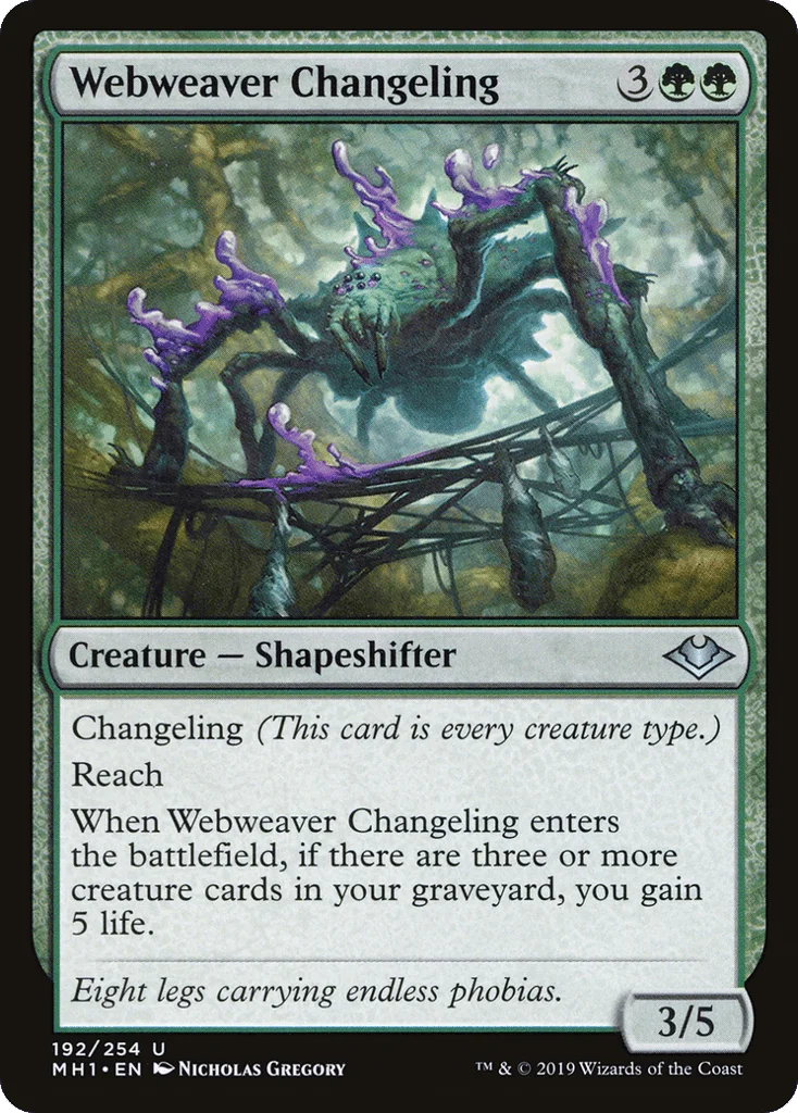 Webweaver Changeling · Modern Horizons