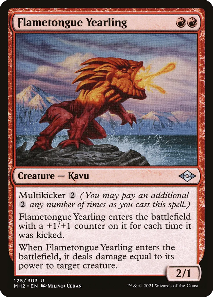 Flametongue Yearling · Modern Horizons 2