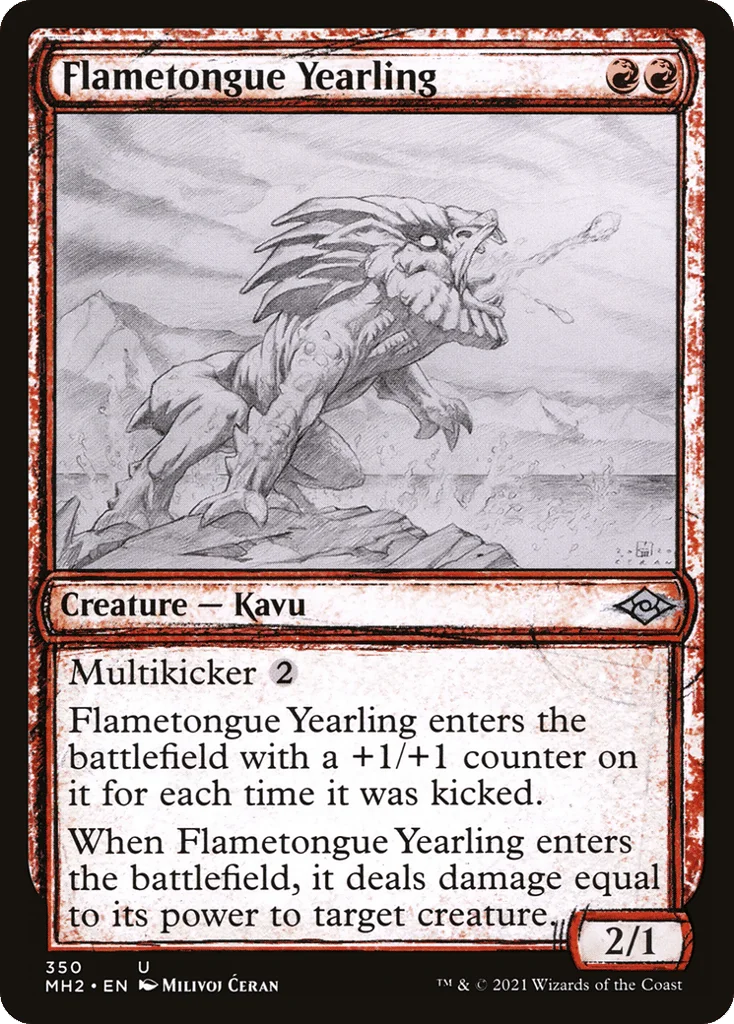 Flametongue Yearling · Modern Horizons 2