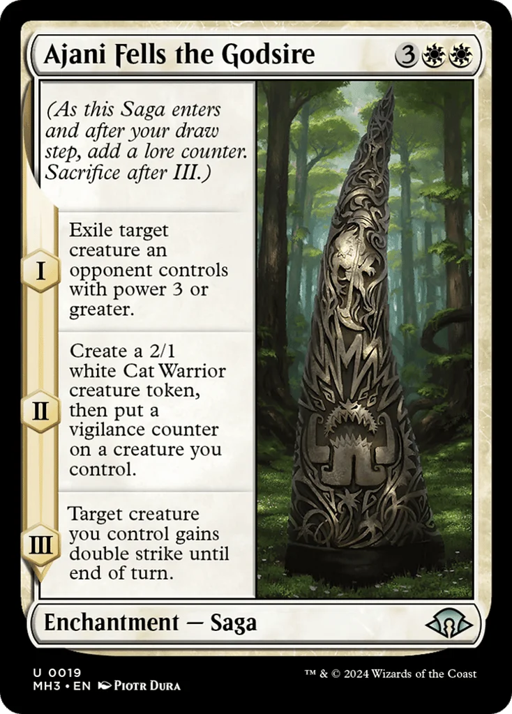 Ajani Fells the Godsire · Modern Horizons 3