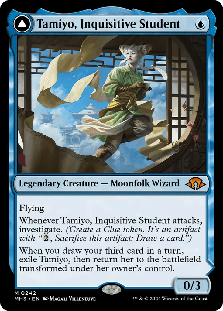 Tamiyo, Inquisitive Student // Tamiyo, Seasoned Scholar · Modern Horizons 3