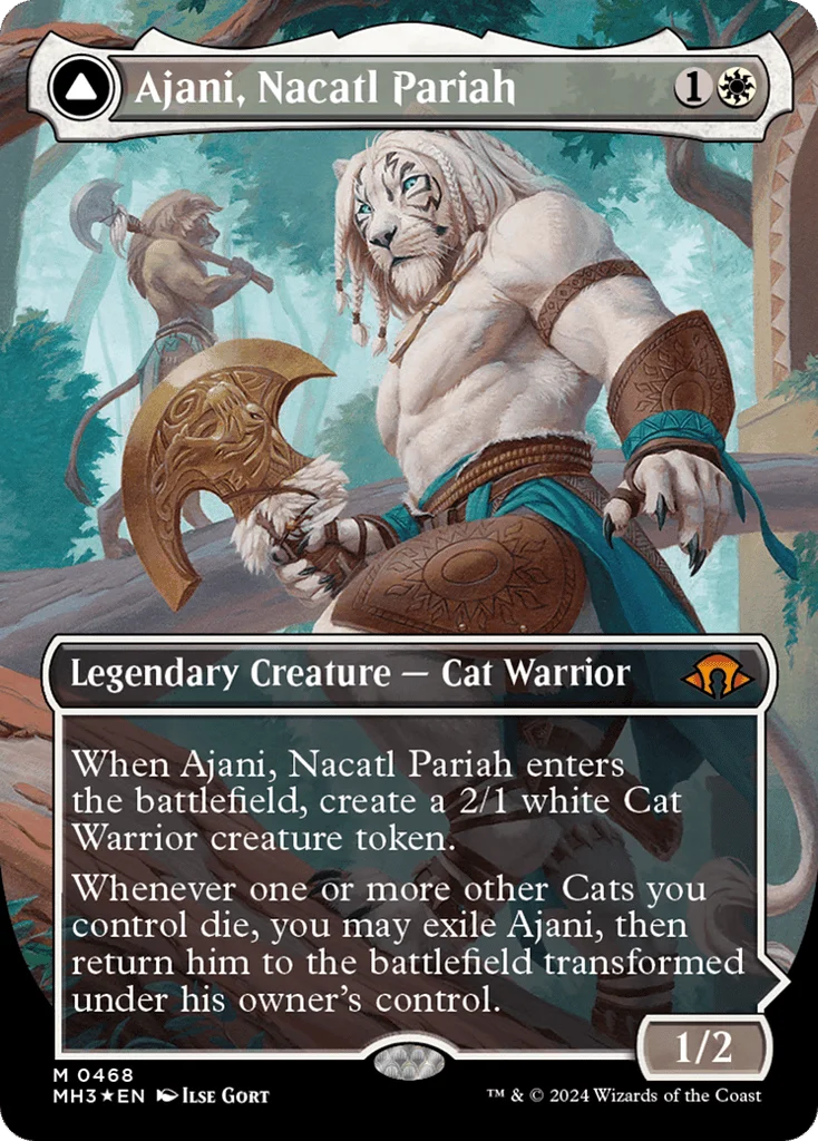 Ajani, Nacatl Pariah // Ajani, Nacatl Avenger · Modern Horizons 3
