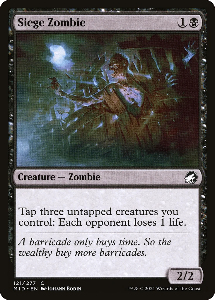Siege Zombie · Innistrad: Midnight Hunt