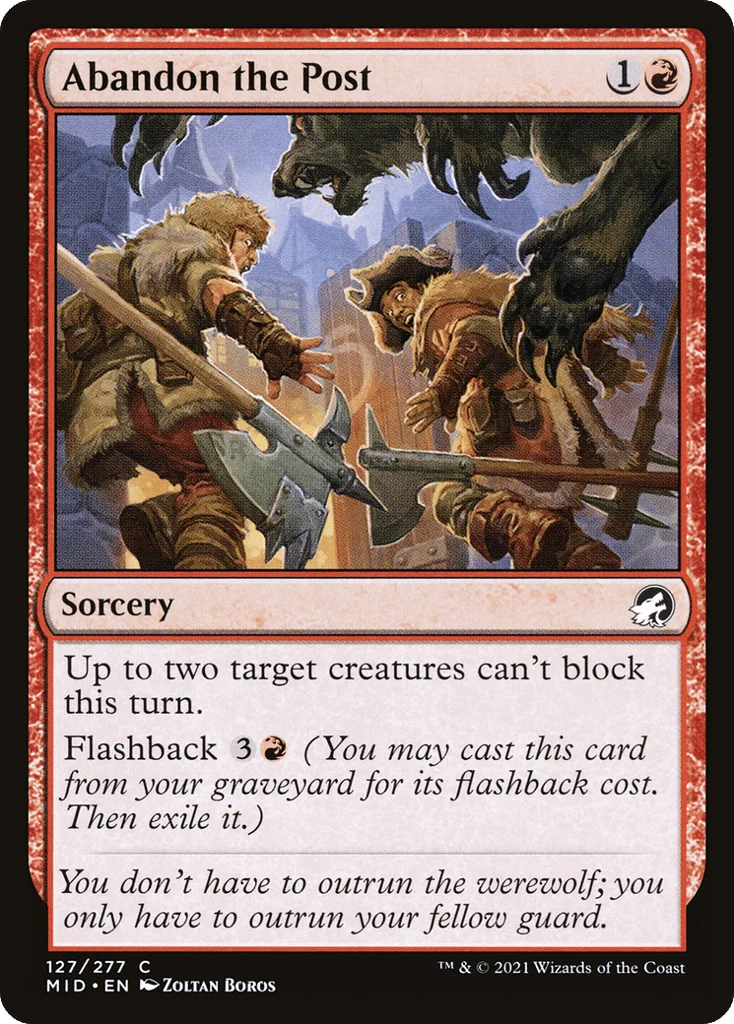 Abandon the Post · Innistrad: Midnight Hunt