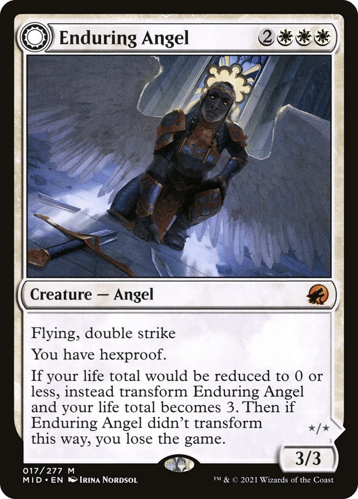 Enduring Angel // Angelic Enforcer · Innistrad: Midnight Hunt