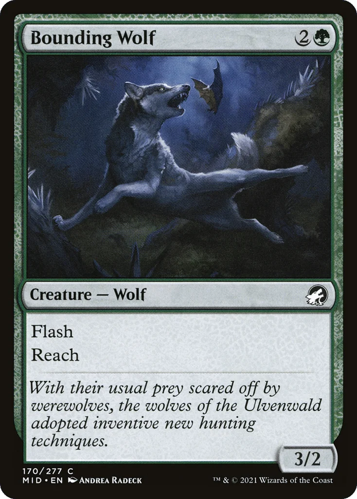 Bounding Wolf · Innistrad: Midnight Hunt